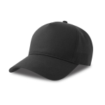 Casquette de baseball structurée à 5 panneaux avec fermeture velcro couleur gris foncé
