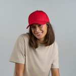 Casquette de baseball structurée à 5 panneaux avec fermeture velcro Vue 1