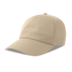Casquette écologique souple à 5 panneaux avec visière ReTraze® couleur beige