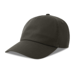 Casquette écologique souple à 5 panneaux avec visière ReTraze® couleur gris foncé