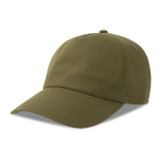 Casquette écologique souple à 5 panneaux avec visière ReTraze® couleur vert olive