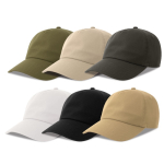 Casquette écologique souple à 5 panneaux avec visière ReTraze® vue plusieurs couleurs