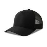 Casquette trucker écologique à 5 panneaux avec protection UPF 50 couleur noir vue 11