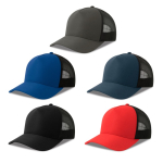 Casquette trucker écologique à 5 panneaux avec protection UPF 50 vue plusieurs couleurs