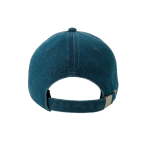 Casquette de baseball en denim écologique à 5 panneaux avec boucle couleur bleu jean vue détaillée 2