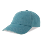 Casquette de baseball en denim écologique à 5 panneaux avec boucle couleur bleu gris