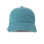 Casquette de baseball en denim écologique à 5 panneaux avec boucle couleur bleu gris Vue 1