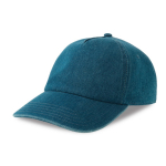 Casquette de baseball en denim écologique à 5 panneaux avec boucle