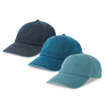 Casquette de baseball en denim écologique à 5 panneaux avec boucle vue plusieurs couleurs