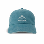 Casquette de baseball en denim écologique à 5 panneaux avec boucle vue du logo imprimé