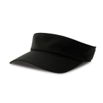 Visière légère avec bande élastique ajustable et tissu DryTech couleur noir/gris