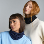 Cache-cou thermorégulateur en laine mérinos recyclée vue d'ambiance