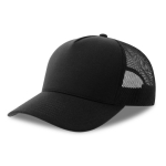 Casquette trucker en polyester recyclé avec partie arrière en maille couleur noir vue 11