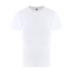 T-shirt blanc pour adulte à manches courtes, col rond 150 g/m² couleur blanc première vue