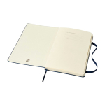 Cahier grand format à fermeture élastique Moleskine, pages lignées couleur bleu deuxième vue