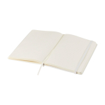 Cahier grand format à fermeture élastique Moleskine, pages lignées couleur blanc troisième vue