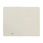 Cahier grand format à fermeture élastique Moleskine, pages lignées couleur blanc