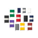Cahier grand format à fermeture élastique Moleskine, pages lignées couleur blanc deuxième vue en couleurs