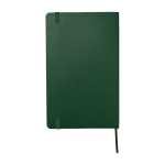 Cahier grand format à fermeture élastique Moleskine, pages lignées couleur vert deuxième vue arrière