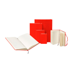 Cahier grand format à fermeture élastique Moleskine, pages lignées couleur rouge foncé cinquième vue