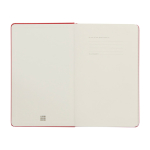 Cahier grand format à fermeture élastique Moleskine, pages lignées couleur rouge foncé