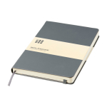 Cahier grand format à fermeture élastique Moleskine, pages lignées couleur bleu gris