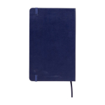 Cahier grand format à fermeture élastique Moleskine, pages lignées couleur bleu ultramarine deuxième vue arrière
