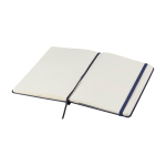 Cahier grand format à fermeture élastique Moleskine, pages lignées couleur bleu ultramarine deuxième vue