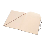 Carnet grand format rigide Moleskine Classic, pages lignées couleur noir quatrième vue