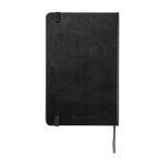 Carnet Moleskine Classic rigide format moyen, pages lignées couleur noir deuxième vue arrière