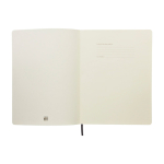 Carnet Moleskine Classic souple, fermeture élastique et pages lignées couleur noir