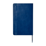 Carnet Moleskine Classic avec mention “en cas de perte”, pages lignées couleur bleu deuxième vue arrière