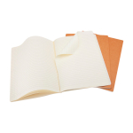 Cahier Moleskine cartonné et pochette intérieure, pages lignées couleur marron quatrième vue