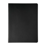 Carnet Moleskine Cahier Journal à coins arrondis, pages lignées couleur noir deuxième vue frontale