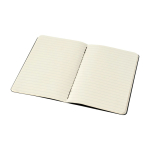 Carnet à couverture cartonnée Moleskine Cahier Journal, pages lignées couleur noir cinquième vue