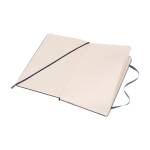 Carnet Moleskine Classic pages blanches, mention« en cas de perte » couleur bleu deuxième vue