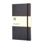 Carnet Moleskine Classic à couverture souple, pages blanches couleur noir