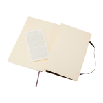 Carnet Moleskine Classic à couverture souple, pages blanches couleur noir troisième vue arrière