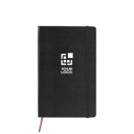 Grand carnet Moleskine Classic en papier effet cuir, pages quadrillées avec zone d'impression