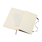 Carnet Moleskine Classic à couverture flexible, pages quadrillées couleur noir troisième vue arrière