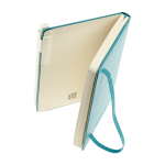 Stylo à bille au corps rectangulaire Moleskine Go Pen, encre noire couleur blanc troisième vue