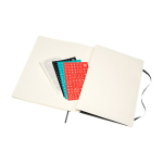 Grand agenda hebdomadaire soupe en papier imitation cuir Moleskine couleur noir
