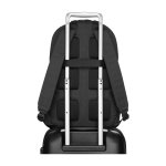Sac à dos Moleskine Metro 15” avec compartiments et dos en maille couleur noir quatrième vue