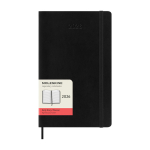 Agenda journalier à couverture souple avec élastique Moleskine couleur noir