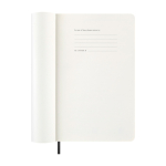 Agenda journalier à couverture souple avec élastique Moleskine couleur noir cinquième vue