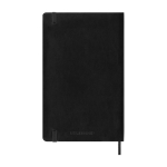 Agenda hebdomadaire en plastique effet cuir avec marque-page Moleskine couleur noir deuxième vue arrière