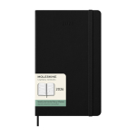 Agenda hebdomadaire horizontal avec poche intérieure Moleskine couleur noir