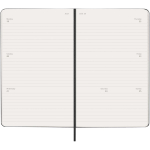 Agenda hebdomadaire horizontal avec poche intérieure Moleskine couleur noir troisième vue
