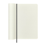 Carnet XL vegan effet python Moleskine Vegea Boa, pages lignées couleur noir troisième vue