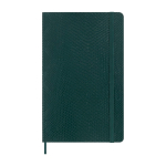 Carnet XL vegan effet python Moleskine Vegea Boa, pages lignées couleur vert